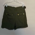 Bohme Remington Olive Green High Rise Shorts Photo 9