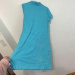 Lilly Pulitzer Turquoise Blue Collared Short Sleeve Cotton Polo Shirt Dress M Photo 13