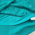 Christina XL aquamarine Knit Pullover top Green Photo 6