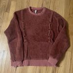Latched Mama Mauve Breastfeeding Nursing Friendly Sherpa Sweatshirt Sz XS Photo 0
