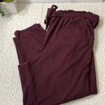 Torrid  Burgundy Slim Taper Studio Luxe High Rise Tie Front Waist Pants Size‎ 14 Photo 3