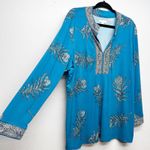 Charter Club Floral Top Womens 2X Long Length Stretch Mature Workwear Casual Photo 4