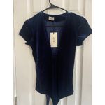 Alix NYC true blue velvet body suit, A74 Photo 1