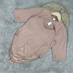 Fabletics Women’s Finely Cutout Seamless Bodysuit Ribbed Shortsleeve Desert XL Photo 3