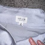 Le lis  Shimmering Blue Satin Mini Skirt Photo 2