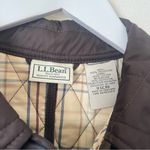LL Bean Vintage 90s Quilted Long Barn Jacket Chore Coat Brown Photo 2