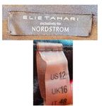 Elie Tahari Nordstrom Watercolor Skirt Size 12 A Line Back Zip Pleats Ar… White Photo 10