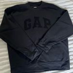 Gap Black Logo Crewneck Sweatshirt Photo 0