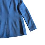 Lafayette 148 Nazelli Textured Wool Jacket Blazer Single Button Wool Size 4 Blue Photo 10