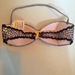 aqua de coco emboidered bikini bandeau bikini top Blue Photo 4