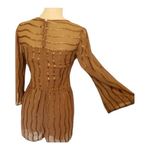 Abercrombie & Fitch Sequin Embellished Romper Size 00 Brown Lace Long Sleeve Photo 6