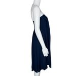 Skemo Dress Womens Medium Navy Blue Strapless Asymmetric Beach Vacation‎ Cruise Photo 1