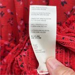Free People EUC  Lolita Red Floral Top Size Small Photo 9