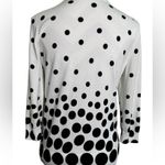 Talbots  White and Black Polka Dot Cardigan Size Petite Photo 3