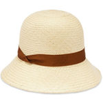 Brand New Rag and Bone Women's M/L Natural Woven Panama Hat Fedora $275 Tan Photo 0