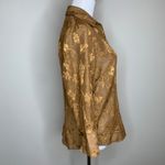 Coldwater Creek  Rust Sheer Metallic Copper Sz Medium Photo 3