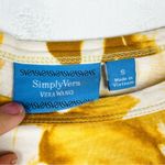 Vera Wang Simply Vera Beautiful Yellow & White Long Sleeve Shirt‎ Size Small by  Photo 4