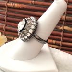 Premier Designs Multi Crystal Dome Ring Size 8 Photo 2