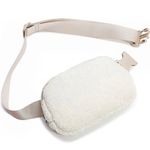 Sherpa Crossbody Bag Fanny Pack White Photo 0