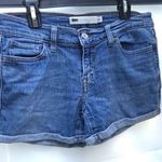 Levi's Classic Levi’s Blue Denim Rolled Cuff 5-Pocket Jean Shorts Photo 0