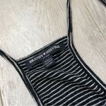 Brandy Melville Striped Racerback Flowy Crop Tank Top Black White (One Size) Photo 1
