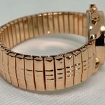 Women rose gold tone watch 32mm quartz analog stretch band size 7” running Photo 4