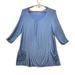LOGO By Lori Goldstein  Tunic Top Blue XL Photo 9