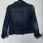 Elle  Dark Wash Cuff Sleeve Denim Jacket Photo 1