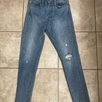 Levi's  Wedgie Skinny Jeans Womens 26 Blue Stretch Button Fly Distressed  Pre Own Photo 9