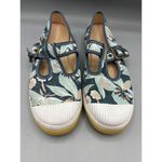 Toms Womens Floral Canvas Mary Jane Shoes With Buckle Strap 8.5 Photo 1