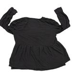 Soft Surroundings Black Long Sleeve Chiara Blouse Tunic Top size Medium Photo 5