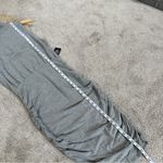 EXPRESS NWT Women’s Ribbed Mock Neck Body Contour Ruched Midi Dress in Gray S Photo 11