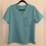 FIGS Catarina One Pocket Scrub Top Size Large Fresh Aqua Rare Limited Edition Photo 2