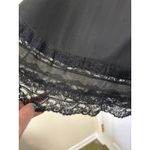 VTG 50s Lucite Kayser Black Nylon Slip Skirt Dark Romantic Whimsigoth Size S/M Photo 5