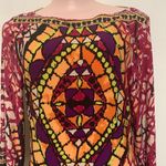 ECI  Bohemian stained glass dress woman size 10 above the knee length Photo 2