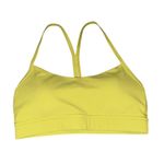 Lululemon Flow Y Bra Nulu Light Support A–C Cups Size 4 Yellow Serpentine EUC Photo 2