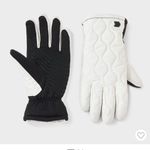 All In Motion  Black and White Quilted Gloves Photo 1