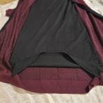 Nina Leonard  women's  Dress/Cardigan  in Deep Wine/Black Medium  NWT Photo 6