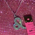 Boutique Sterling Silver 925 Leo Zodiac Sign Necklace Horoscope Diamond Sparkle Goth Y2K Photo 2