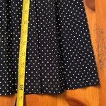 All that jazz Vintage Women's Polka Dot Plated Navy White Dress Size Small Photo 7