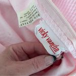 Vintage 60s Vicky Vaughn Junior Pink Maxi Dress Floral Ribbon Ruffle Small 25" W Photo 6