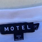 Motel Rocks Womens XXL short sleeve white I hope you are well Sun crop top Photo 3