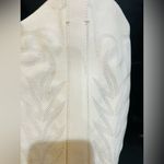 1MIIM Luxurious White on White Festival Heeled Cowboy Boot 8.0 Photo 8