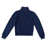 London England Nas Embroidered Navy Blue Red Full Zip Up Sweatshirt Sweater Photo 1