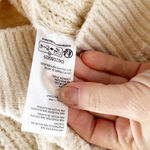 Anthropologie Tulle-Sleeve Pullover Knit Sweater Cream Medium Photo 5