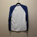 Disney  Parks Vintage DLR Resort Blue White Long Sleeve Baseball Tee Size Small Photo 4