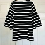 Calvin Klein  | Black White Stripe Striped Shift Dress Bell Sleeves | Size Small Photo 5