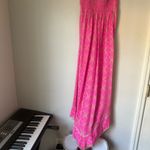 Alice & Trixie  Abstract Print Long Maxi Strap-less Silk Dress Size Small Photo 2