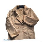 Zendra Petite Brown Suede Coat XL Lightweight Double Photo 2