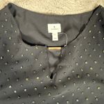 Dress Barn  Blouse Sheer Metallic Dot Long Sleeve Top Black Party L‎ Photo 6
